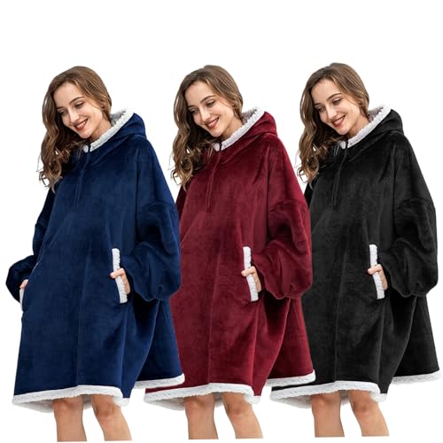 Couverture à capuche manches longues pour contrer le froid