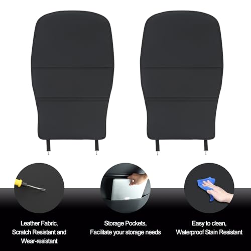 Image of Kick Mats Back Seat Protector for BMW X3 X4 Car Back Seat Cover for Child Protect from Dirt Mud and Scratches Waterproof Kick Mats Backseat Protector (for BMW X3 X4 (Black))