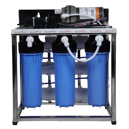 Image of Bluevua 25 LPH Commercial RO Water Purifier with Single Pump Purification, TDS Adjuster, Blue.