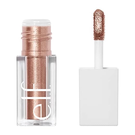 e.l.f. Liquid Metallic Eyeshadow, Gel Formula, High-Impact Multi-Dimensional Finish, One-Swipe Coverage, Comet, 0.1 Fl Oz (3mL)
