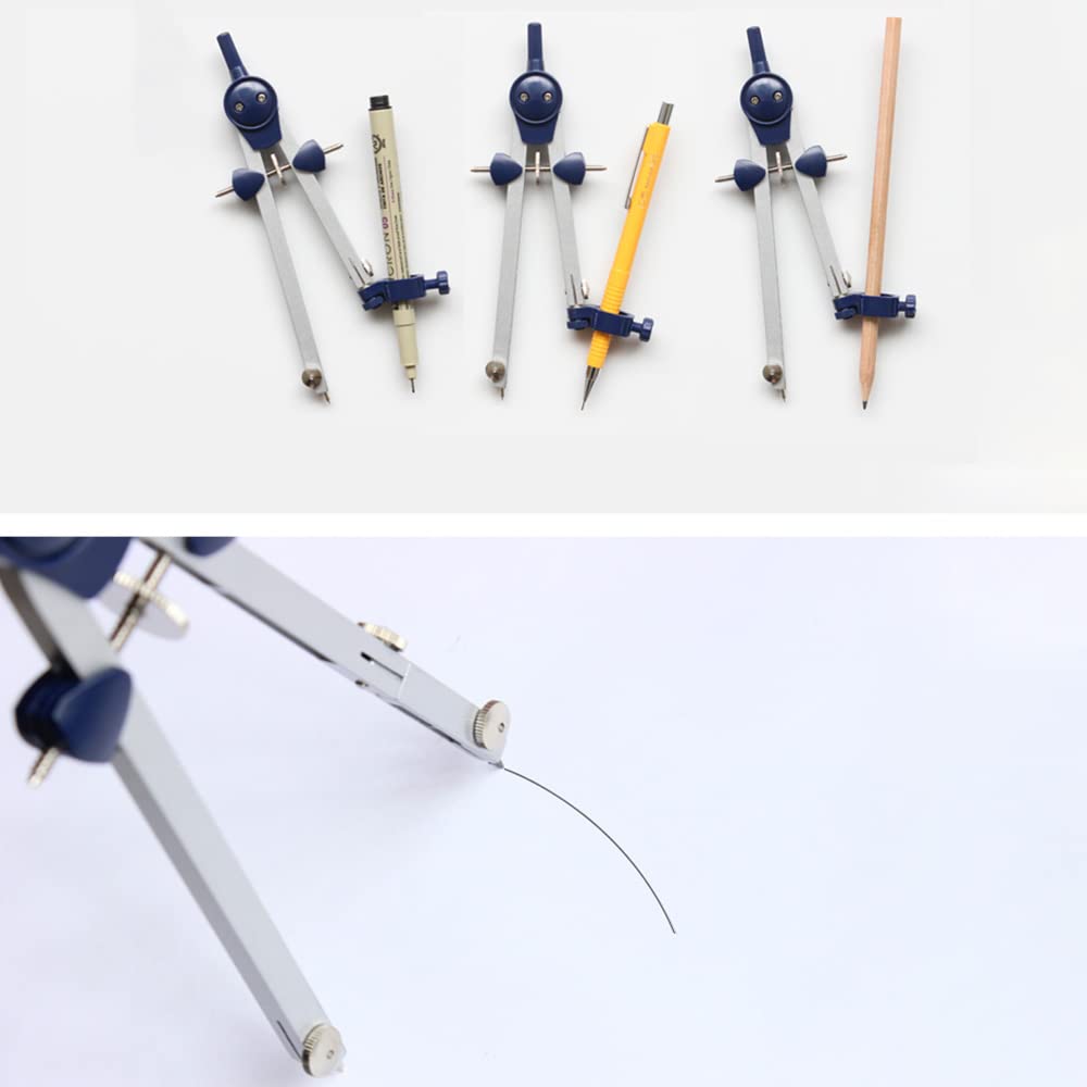 Zirkel Set zum Zeichnen, Professionelles Kompass Set, Mathematikkompass Zeichenwerkzeug, Professioneller Zimmermannsbleistift Kompass für Schule, Ingenieur, Architektur und Holzbearbeitung
