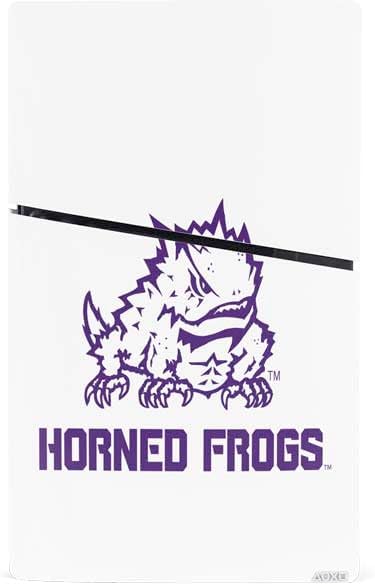 Skinit Decal Gaming Skin Compatible with PS5 Slim Digital Edition Console - Officially Licensed Texas Christian University Horned Frogs TCU Design