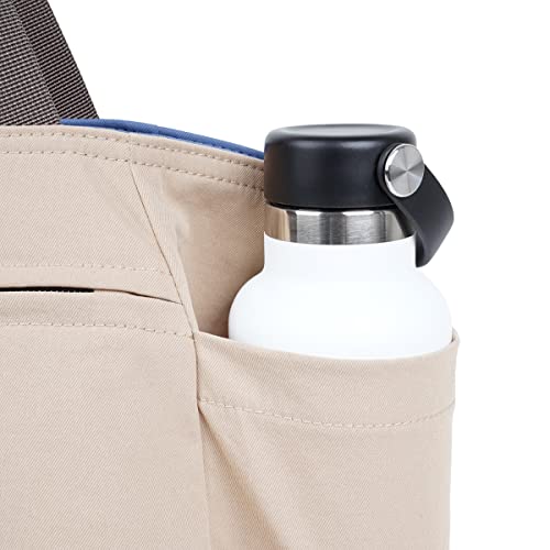 Hellolulu JAKE PET Bolsa de mão dupla face reciclada, Azul clássico/cáqui de argila