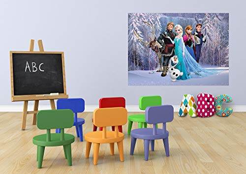 Fototapeten Disney Frozen Fototapeten, 1 Teil, 155 x 110 cm, Vlies Foto, Mehrfarbig - AG Design
