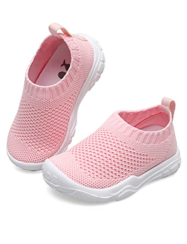 Joinfree Kids Sneakers For Boys Girls Running Walking Shoes Lightweight Breathable Pink 6 Toddler #TOP7