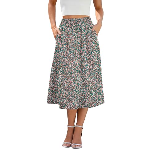 Witsmile Summer Skirts with Pockets 2025 High Waisted Skirts for ...