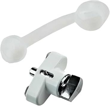 ABA HV Thumb Turn Lock Kit, Push Pin, Hurricane Shutter Hardware Part, White, New