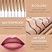 JUAAZIN Medium Violet Red Matte Lip Liner Pencil, Plump Lip Liners Long-Lasting Creamy Formula, With Silicone Smudger for Define Contours & Sculpting Lip, Waterproof Non-Staining Crayon Lip Liner 03#