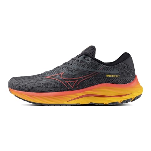 MIZUNO(ミズノ) ランニングシューズ ウエーブライダー 27 ジョギング マラソン トレーニング スポーツ 軽量 反発 厚底 メンズ