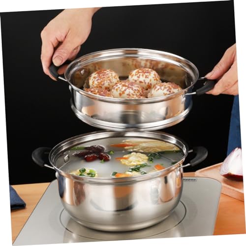 Casserole à vapeur en acier inoxydable de qualité supérieure Kichvoe durable