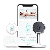 Sense-U Baby Monitor with Camera and Audio, Video Baby Monitor with Breathing, Movement, Skin Temperature Sensor | Night Vision, 2-Way Talk, Motion Detection, Long Range & Free Smartphone App (Green)