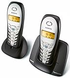 Freisprechen Siemens Gigaset A240 duo espresso mit zusätlichem Mobilteil und Ladeschale, schnurlos Telefon DECT, Anruferanzeige CLIP, Freisprechen