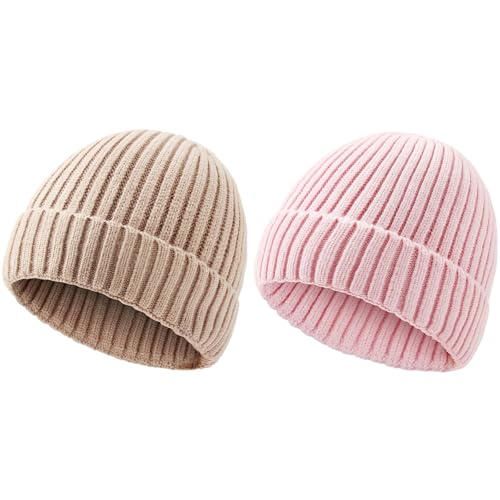 DRESHOW Gorro Bebe Invierno Gorro Lana Niño Sombreros Unisex de Punto Suave para Niños y Niñas Gorros Cálidos para Niños de 2 8 Años