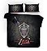 SMNVCKJ Zelda Parure de lit pour Enfant en Microfibre avec Impression numérique 3D et Fermeture éclair (4, lit Simple 140 x 210 cm)