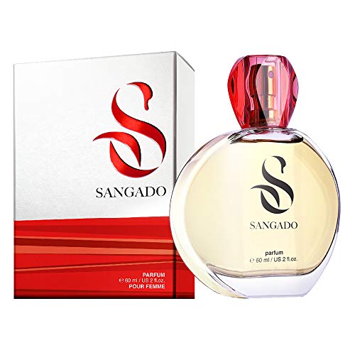 SANGADO Fragrances Sangado pariserin parfüm für damen 8-10 stunden langanhaltend luxuriös duftendes orientalisches vanille zarte französische essenszen extra-konzentriert-parfüm 60ml