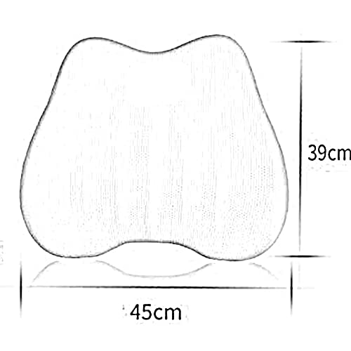 Coussin de dos en mousse à mémoire de forme pour chaise de bureau et auto - 3