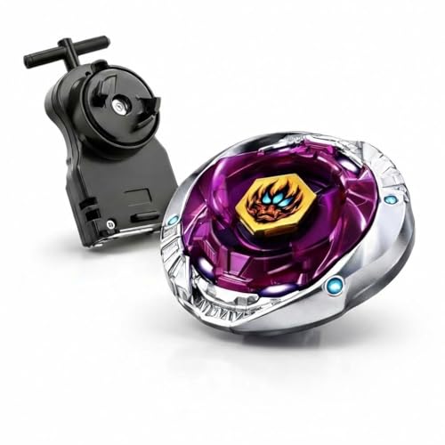 Image of Funstars Phantom B:D Metal Fusion Spinning Top Aluminum Alloy and Plastic Design with String Launcher Classic Spin Toy for Kids (BB118)