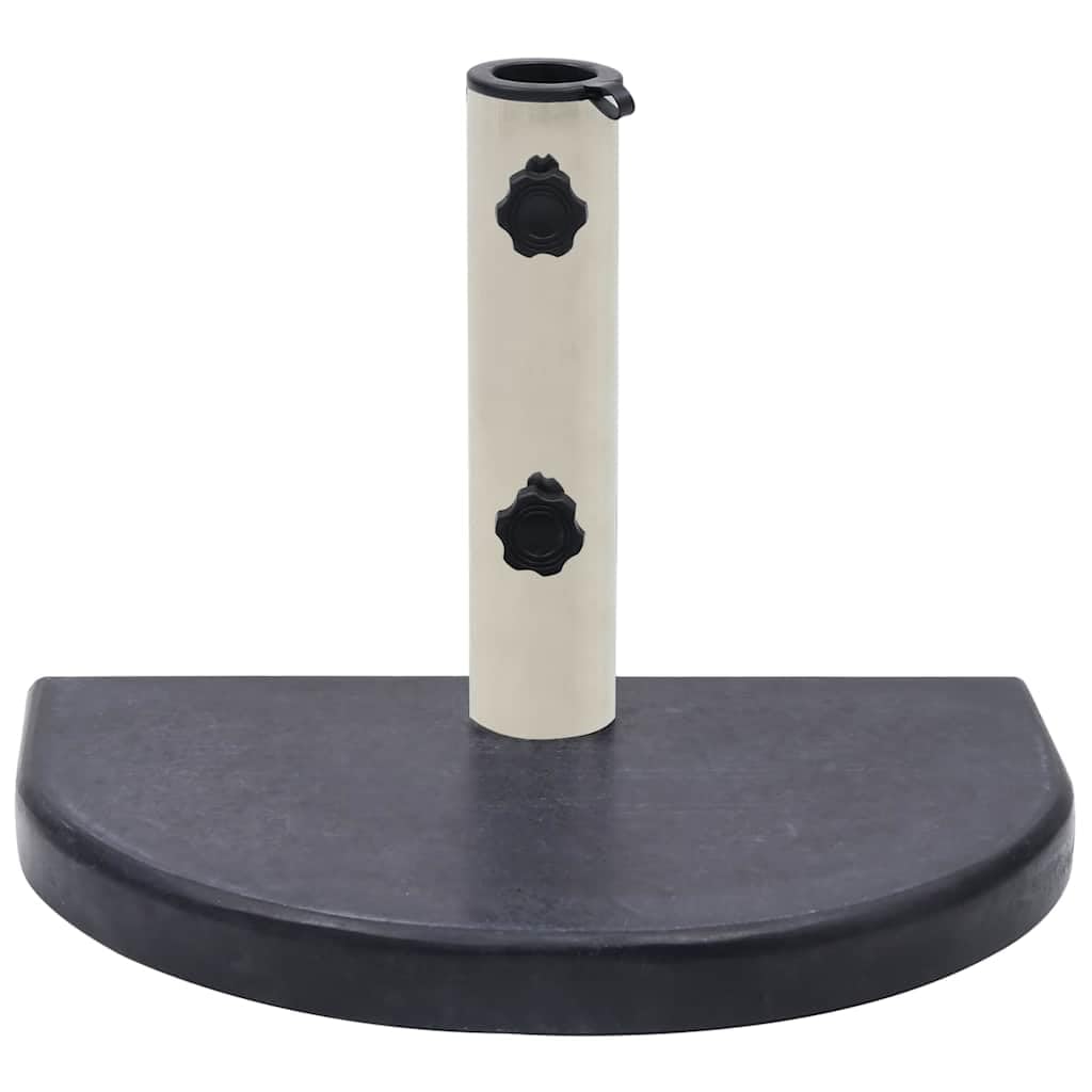 Supporto per ombrellone per spessore dell'asta, nero, 40 x 28 x 4 cm, granito