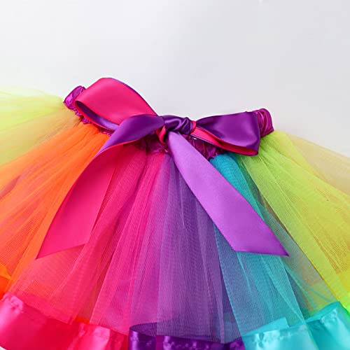 Watermelon 2Nd Birthday Outfit For Baby Girls Long Sleeve Romper Rainbow Tutu Skirt Bow Headband Winter Fall Clothes Set For 2 Year Old Cake Smash Photo Prop Rainbow 2Nd Birthday - Long Sleeve 2 Years #TOP3