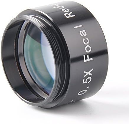 SOLOMARK Multi-Coated 1.25" 0.5X Focal Reducer for 1.25 Inch Telescope Eyepieces or Camera Nosepieces