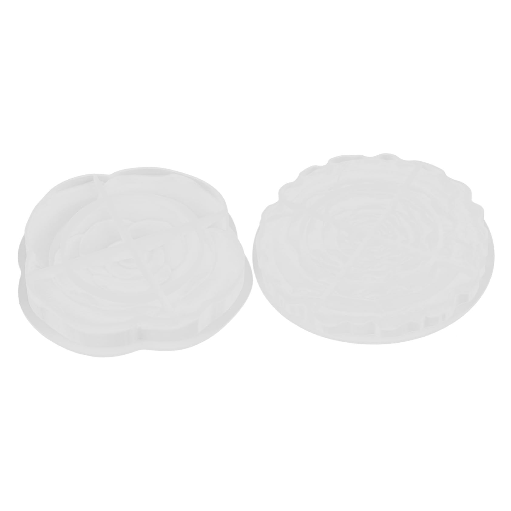 OSALADI 4 Set Stampo Silicone Per Sottobicchieri Forma Mold Resina Flessibile Per Creazioni Artigianali Per Iniziare Creare Sottobicchieri Unici E Protettivi 2 Pezzi * 4