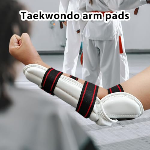 Taekwondo Elbow Guards, Taekwondo Shin Protector, Elbow Arm Protector Gear, Elbow Forearm Guard for Martial Arts, Kickboxing Karate Sparring, Arm Guards Kickboxing Pads for Combat, Taekwondo, and - Thumbnail 7
