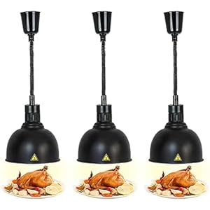 Commercial Food Warmer Lamp,250 W Heat Lamp for Food,Retractable Hanging Buffet Heating Lamp,Commercial Hotel Kitchen Equipment Restaurant Supplies