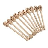 PRETYZOOM 10 Piezas De Miel De Estribo De Miel Ventas De Miel De Miel Madera Varas De Agitación (Color De Troncos)