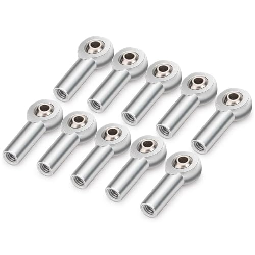 Rotule M3 de suspension en métal argenté pour supprimer le jeu de direction Axial SCX10 II