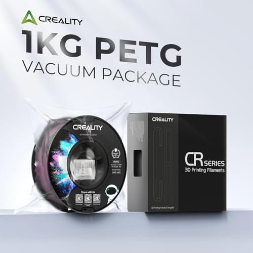 Image of CREALITY PETG Filament 1.75mm 3D Printer Filament, Translucent Dual Color Gradient Blue to White, 1kg (2.2lb) Neatly Wound Spool, Dimensional Accuracy ±0.03mm, Gradient Blue White