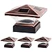 GreenLighting (4 Pack) Siena Solar Post Cap Deck Light for 4x4 Nominal Wood or 4X4 & 5x5 PVC, Vinyl Posts (Bronze)