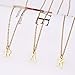 Rosoz Gold Initial Necklaces for Women, 18K Gold Plated Dainty Letter Necklace Tiny A-Z Pendant Choker Necklace Trendy Fashion Personalized Gift Name Necklace Jewelry Necklace for Women Gift (E, Gold)