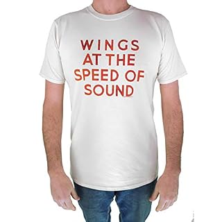 Paul McCartney T-shirt tendance pour homme avec bande McCartney Blanc - Les Beatles, Paul McCartney, John Lennon, RIngo Starr, George Harrison