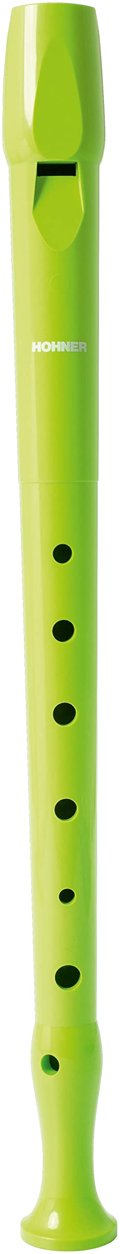 Hohner C-Soprano Recorder 1 Part Plastic German PB Light Green - B95084LG