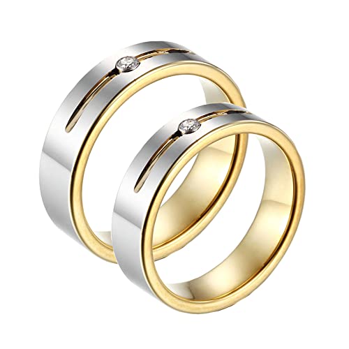 Bague fiancaille couple tungstène bicolore le symbole de votre amour