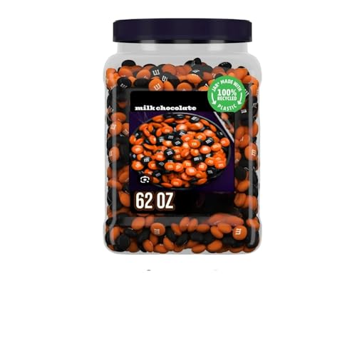 Halloween Milk Chocolate Candy in Orange and Black Colors, 62