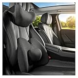 Générique Coussin Lombaire et Appuie Tete Voiture pour Cadillac DeVille 4 Coupe 1965 1970, Mini Coussin Ajustable, Soutien Dos Ergonomique, Mousse Mémoire Respirante, Siège Bureau
