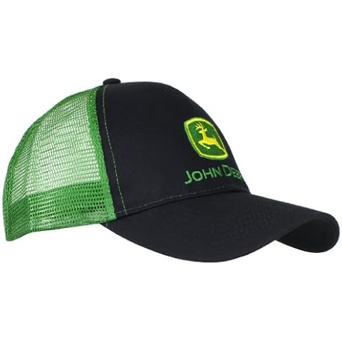 John Deere Men's 13080277BK Baseball Cap, Black, One Size Cover