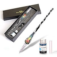 STONCEL Glass Dip Pen Set, 14 Color Inks, 2 Crystal Pens, Cleaning Cup, Calligraphy Pens For Beginners - View #10