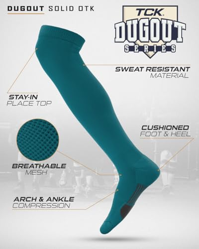 Image of TCK USA Made Over-the-Knee Socks for Baseball, Softball, & Football | Performance Athletic Socks for Boys, Girls, Men & Women