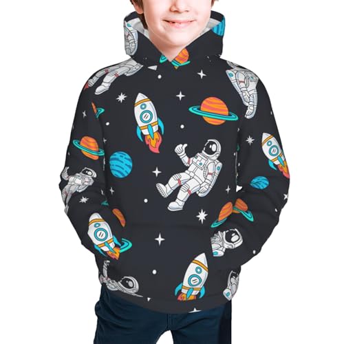 Space Kid Hoodies Boys Sweatshirts Girls Pullover with Pocket3