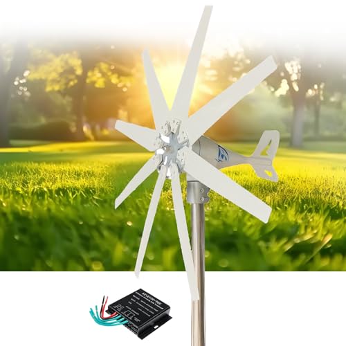 Turbina eólica de 48V y 14000W con 8 aspas y controlador de carga para autoconsumo en casas