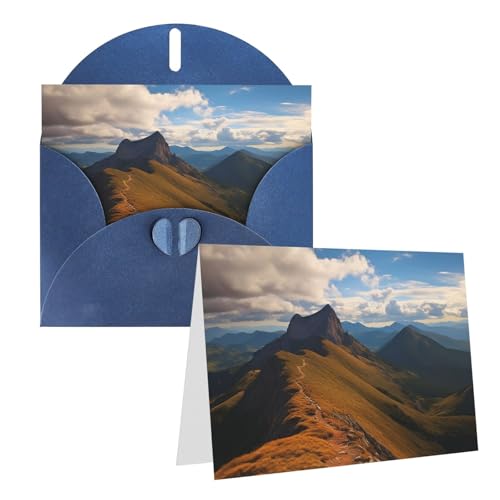 Cartes de vœux vierges avec enveloppes Pinnacle Peak pour anniversaire