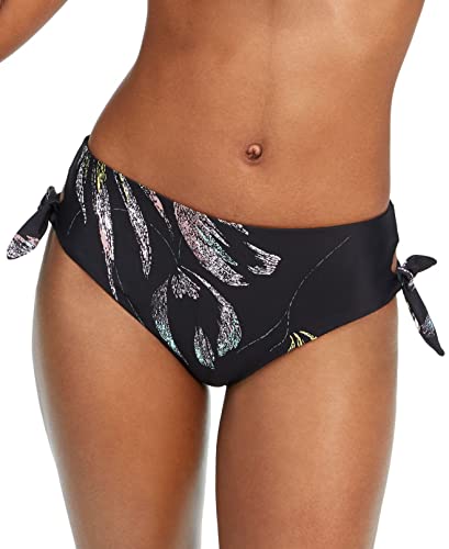 Image of O'NEILL Monsoon Side Tie High-Waisted Bikini Bottoms - black - Medium