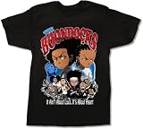 Loicwoo The Boondocks T-Shirt Men T-Shirt Soft Crew Necks Short Sleeve T-Shirts L Black