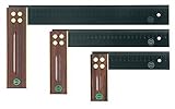  E. C. EMMERICH GMBH + CO. KG 409 Präzisionswinkel L.400mm Palisanderholz gelaserte mm-Skala ECE