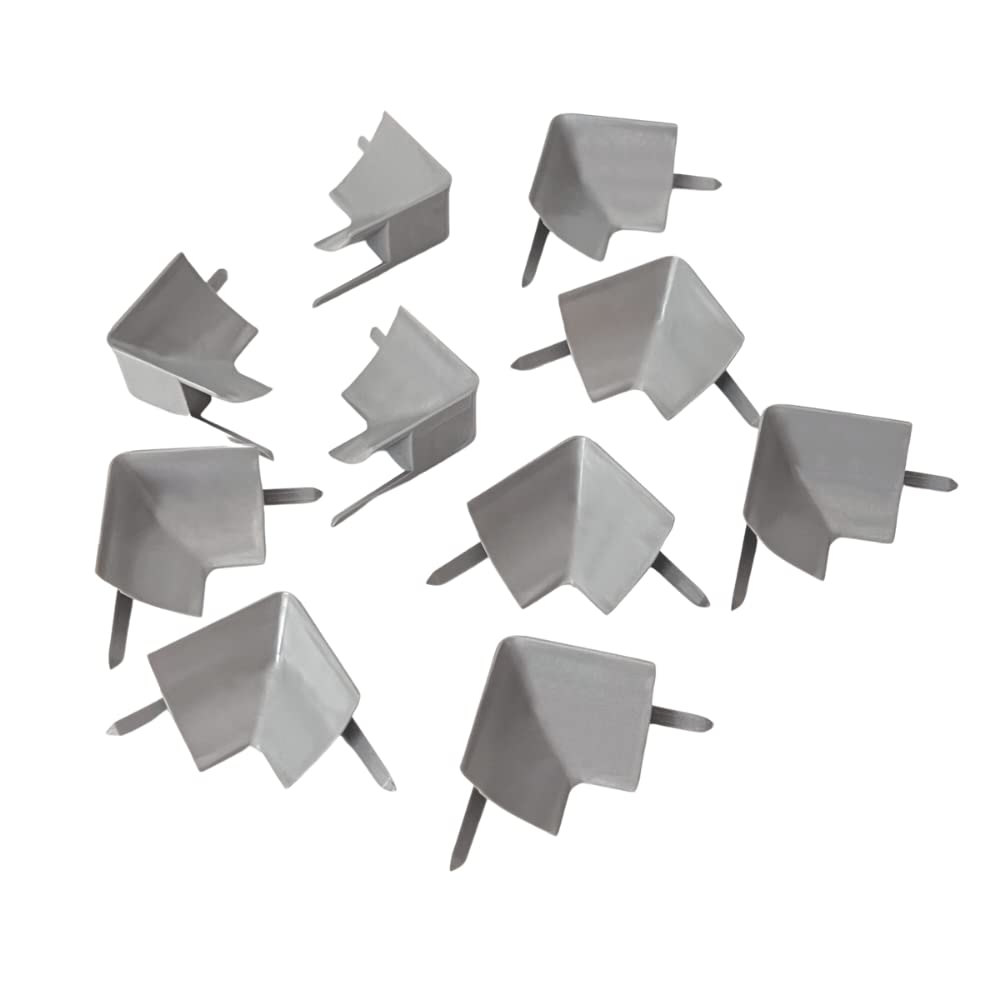 InstaTrim Inside Corners - 10 Gray 3/4" Wide Caulk Strip Inside Corner Pieces - Trim for Inside Corners - Paintable