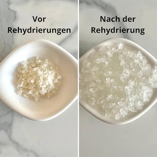 Natural Probio® Wasserkefir, Kefirpilz, Japankristalle, Kefirknollen, Starter Set + Anleitung, Rezept, Tipps, E-Book & Rezeptbibliothek + Kundenservice auf Lebenszeit (10g dehydriert/60g rehydriert)