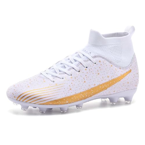 Botas de fútbol de caña Alta para Firme: Zapatillas de Interior con fresada por y tracción Mejorada para Entrenamientos y Partidos.#G
