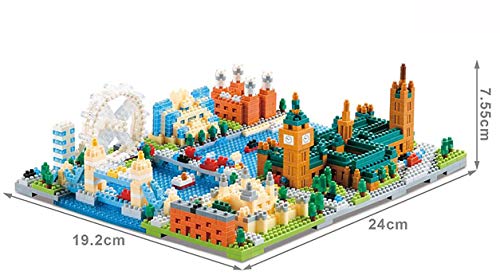 Modbrix Bausteine London Architektur Bauset Konstruktionsspielzeug 1652 Nano Klemmbausteine – Bild 3